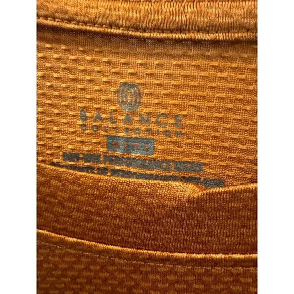 Balance Collection Active T-Shirt Men Large Orange Performance Dry-Wik Pullover - Picture 3 of 7